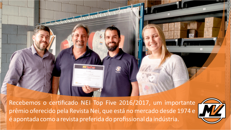 Grupo MVL eleito TOP FIVE pela Revista Nei!